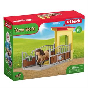 Schleich Pony Box with Iceland Pony Stallion 42609